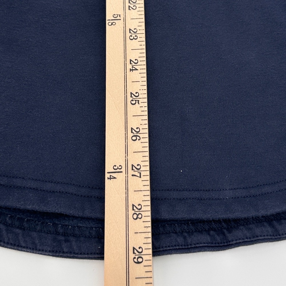 L.L.Bean Womens Size S Blue Fleece Lined Hooded Sweatshirt Navy Blue - Picture 8 of 9